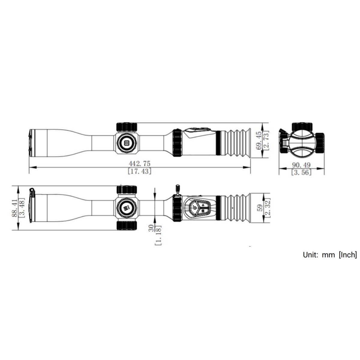 HIKMICRO A50P Alpex Pro Digital Day and Night Night Vision Rifle Scope