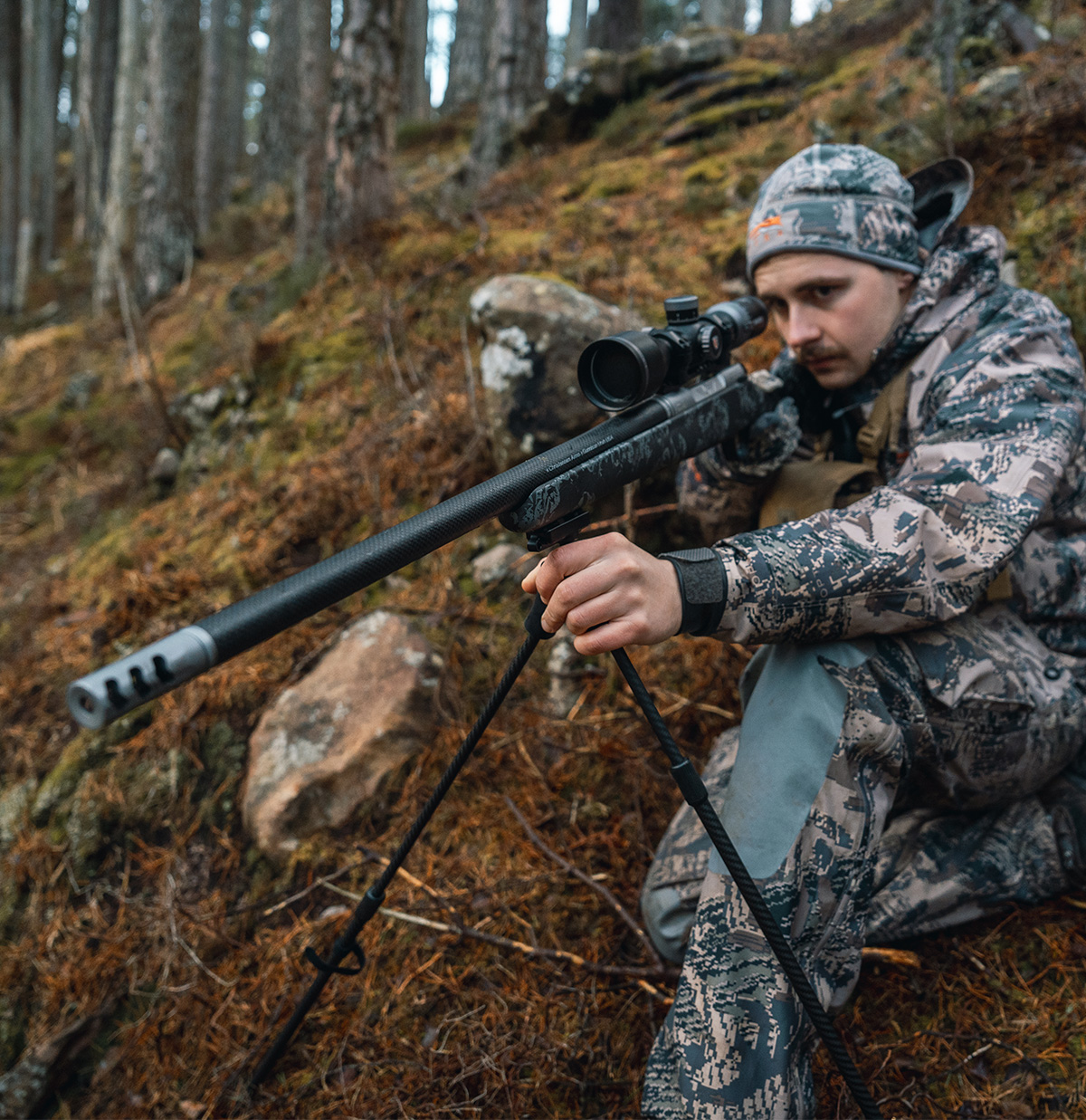 Spartan Springbok Bipod QD MagnaSwitch Bipod Pan/Cant 19.5-38.5" Adjustable