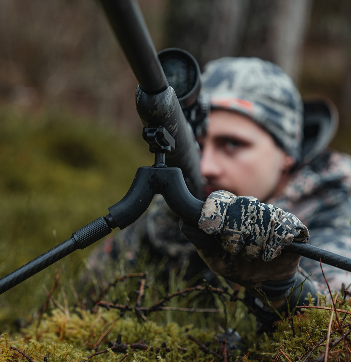 Spartan Springbok Bipod QD MagnaSwitch Bipod Pan/Cant 19.5-38.5" Adjustable