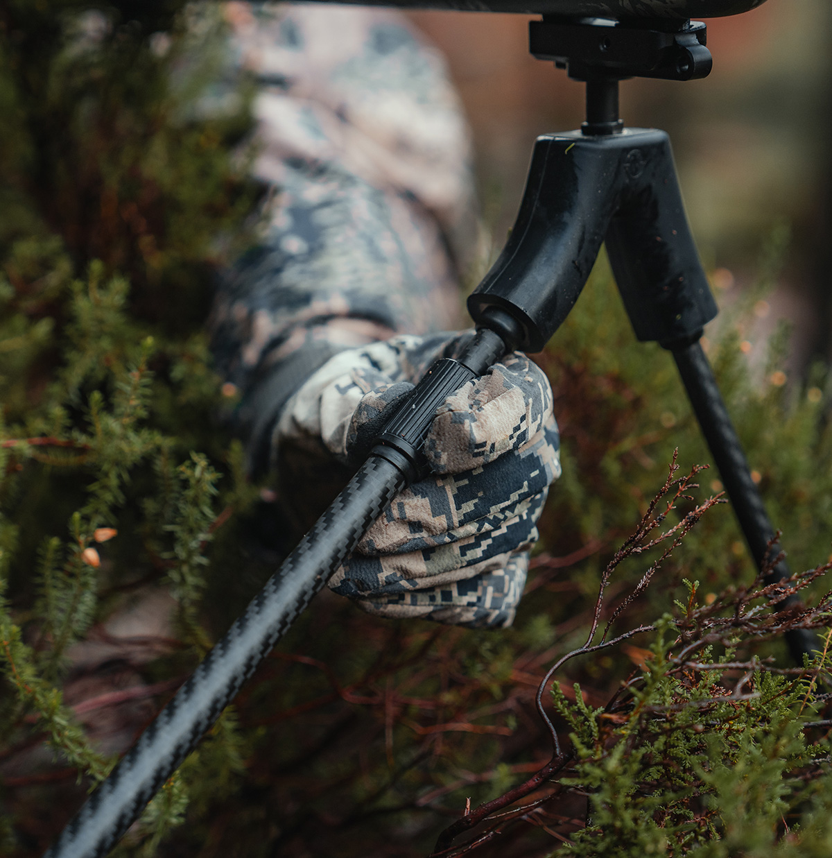 Spartan Springbok Bipod QD MagnaSwitch Bipod Pan/Cant 19.5-38.5" Adjustable