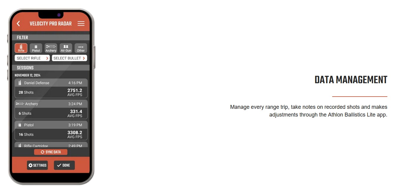 Athlon Optics Rangecraft Velocity PRO Radar Chronograph with Tripod