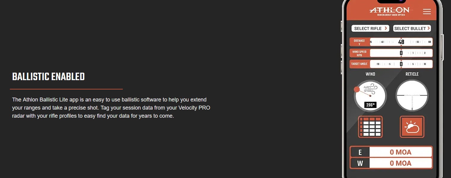 Athlon Optics Rangecraft Velocity PRO Radar Chronograph with Tripod