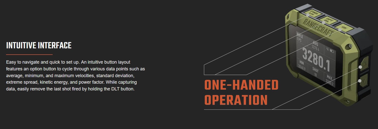 Athlon Optics Rangecraft Velocity PRO Radar Chronograph with Tripod