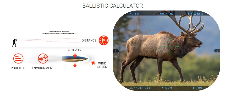 ATN X-Sight 5 5-25x PRO ED Smart Day/Night Hunting Rifle Scope