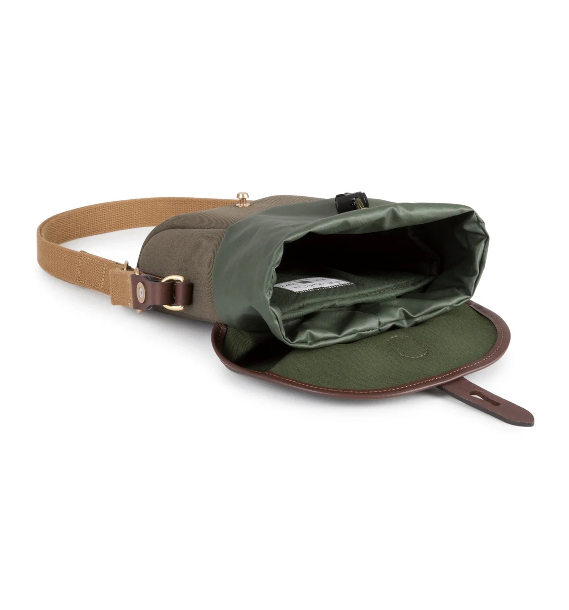 Billingham Galbin Binocular Case for 8x32 / 8x42 Binoculars - Sage FibreNyte / Chocolate Leather