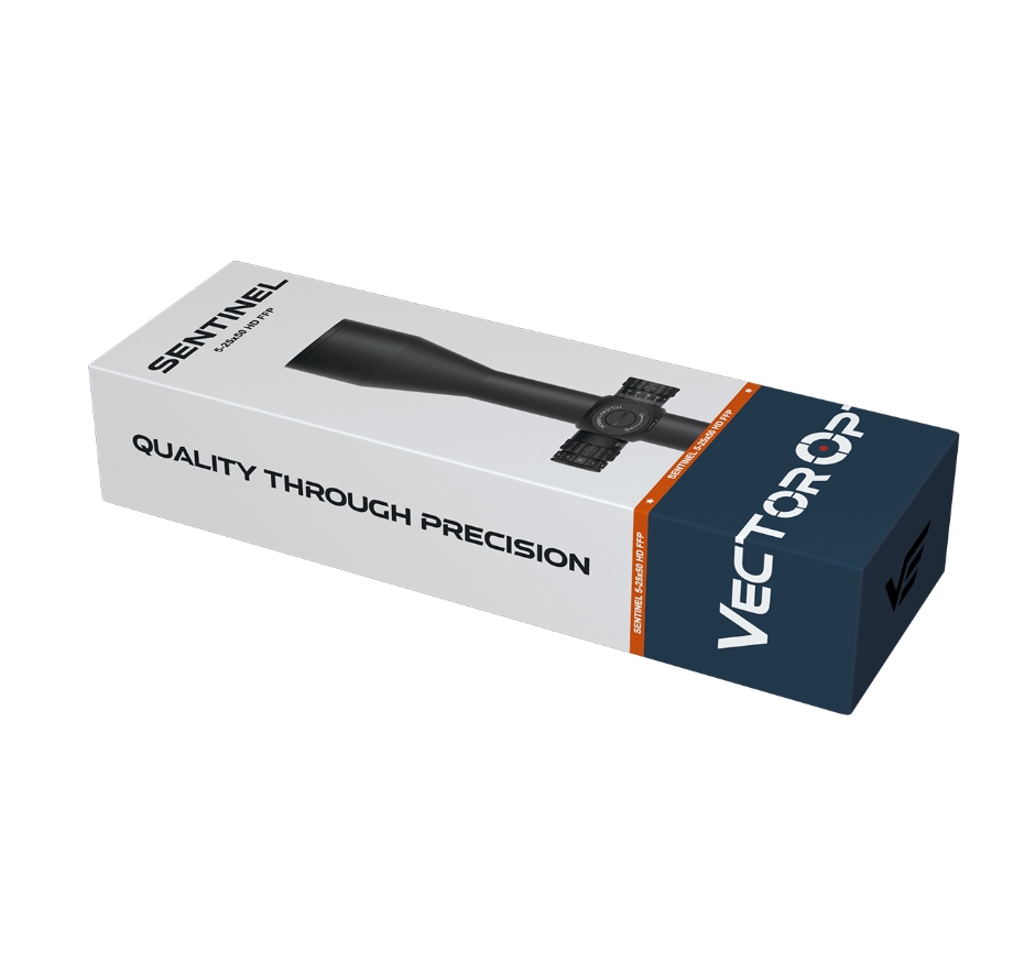 Vector Optics Sentinel 5-25x50 FFP HD VSE-5 1/4 MOA 30mm Rifle Scope