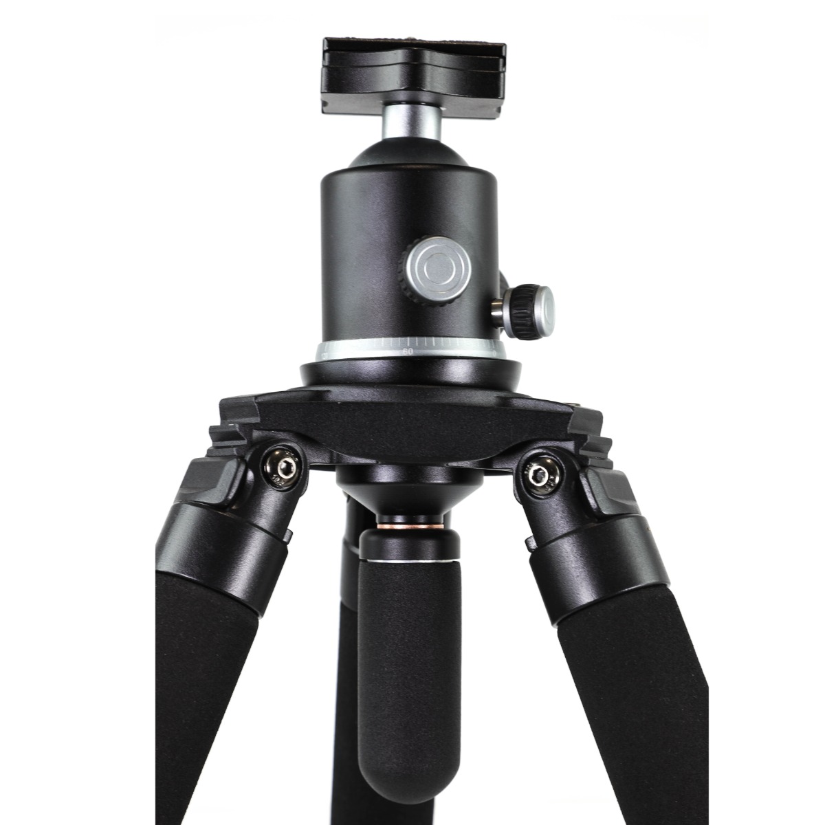 BASE Optics Heavy Duty Pan and Swivel Tripod  w/ Ball Head and Saddle Clamp (18kg Load)