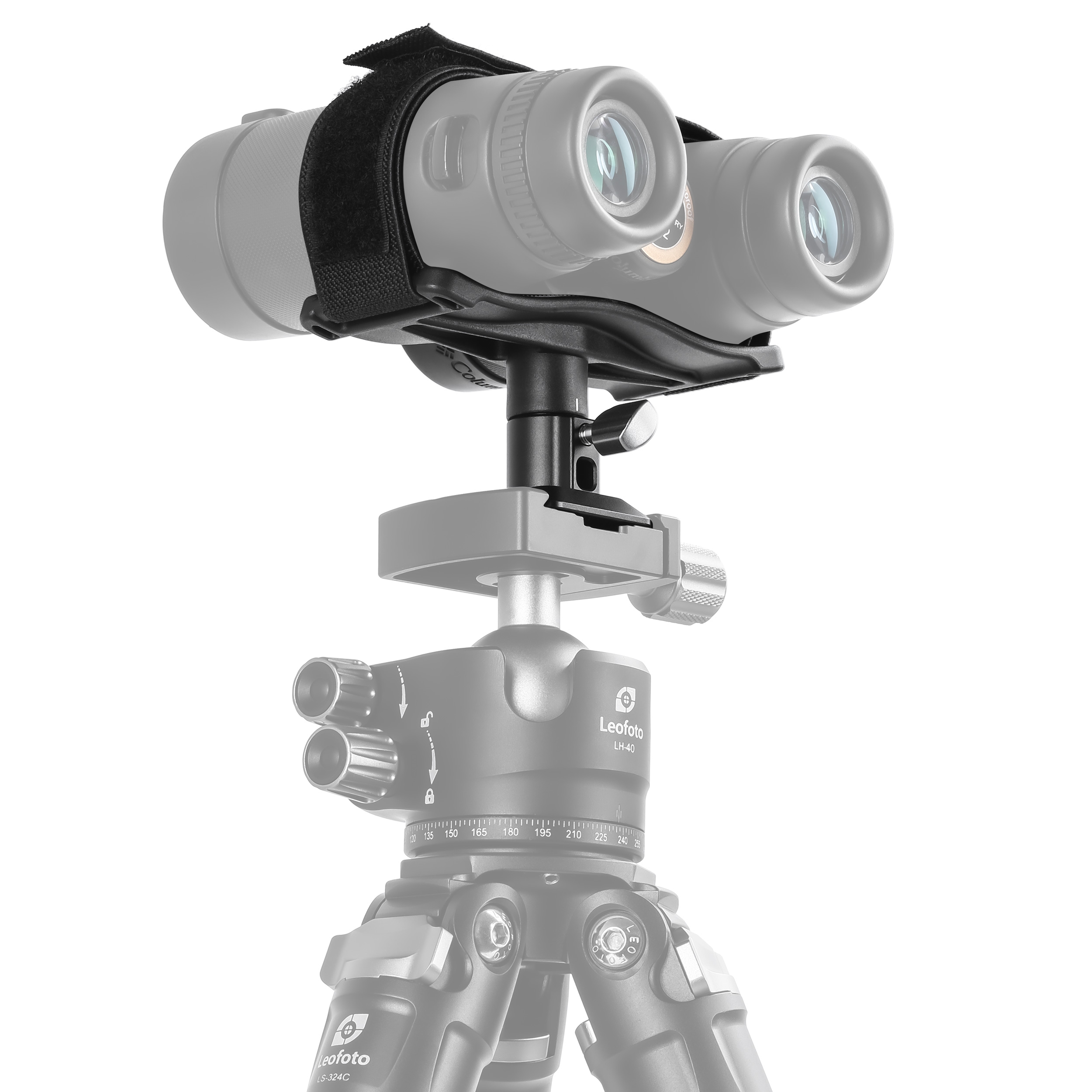 Leofoto Binocular Adaptor Tray with Hook and Loop Strap System