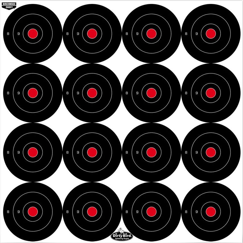 Birchwood Casey Dirty Bird Bulls Eye Targets (3 inch)