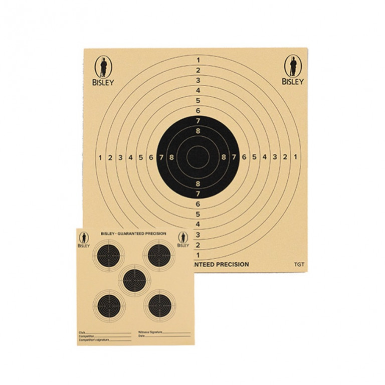 Bisley Competition Grade 5+1 Double Side Targets 17cm (25pk)