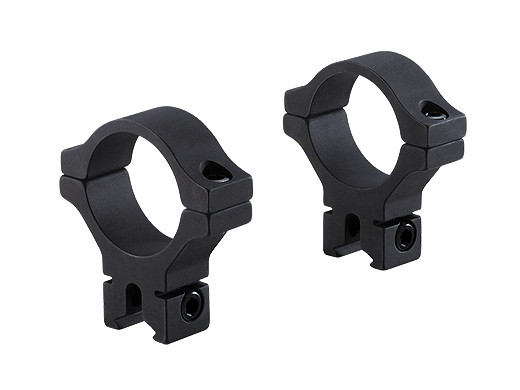 BKL-303 30mm 2pc Single Strap Low Dovetail Scope Rings - Matte Black