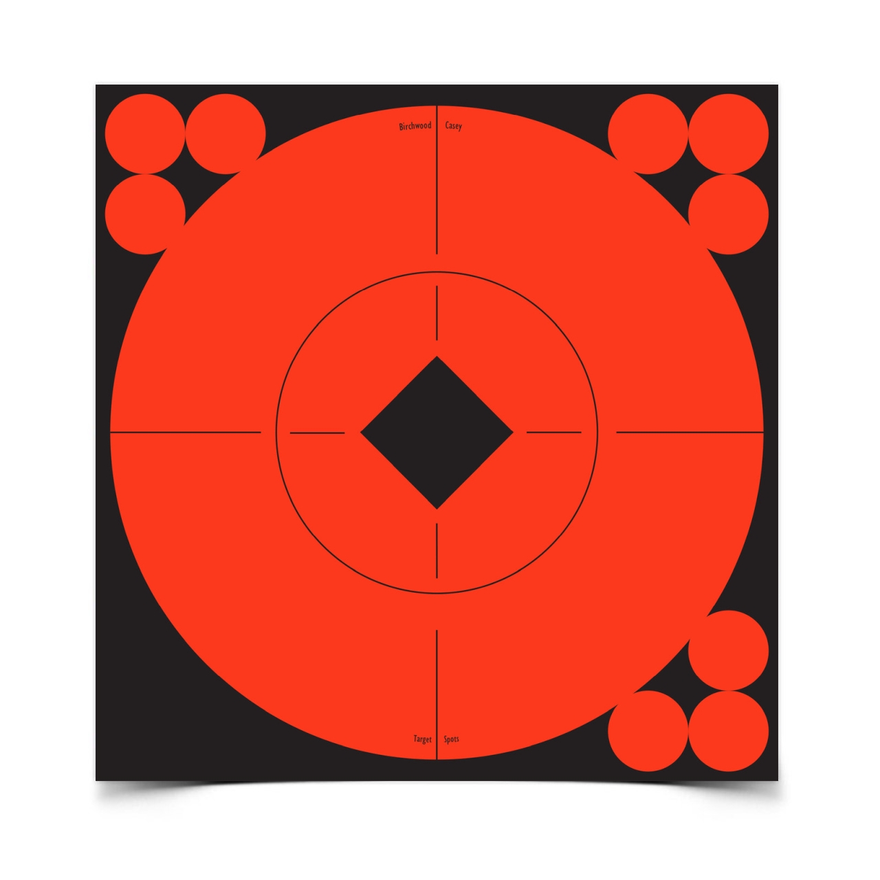 Birchwood Self Adhesive Orange 6" Target Spots - 10 Targets / 120 Pasters