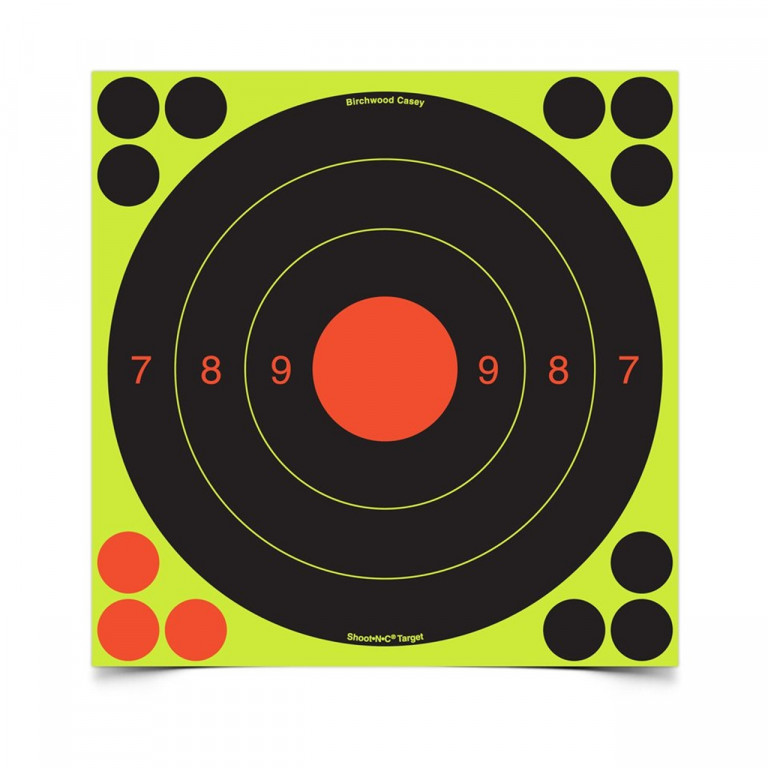 Birchwood Shoot•N•C® 20cm UIT Adhesive Targets - Pack of 6 (With 72 Pasters)