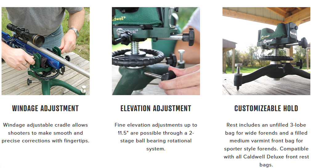 Caldwell Rock BR Competition Shooting Rest Precision Bench Rifle Rest