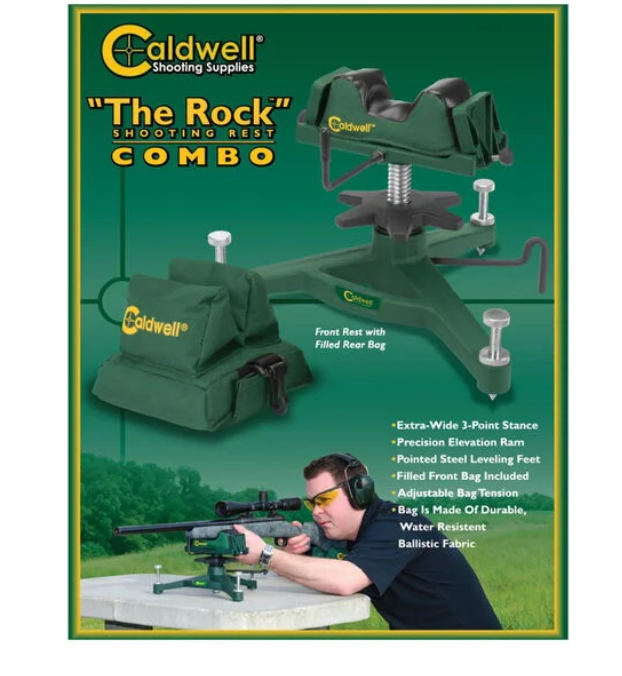 Caldwell Rock Deluxe Shooting Rest & Rear Bag Combo Bench Rifle Rest