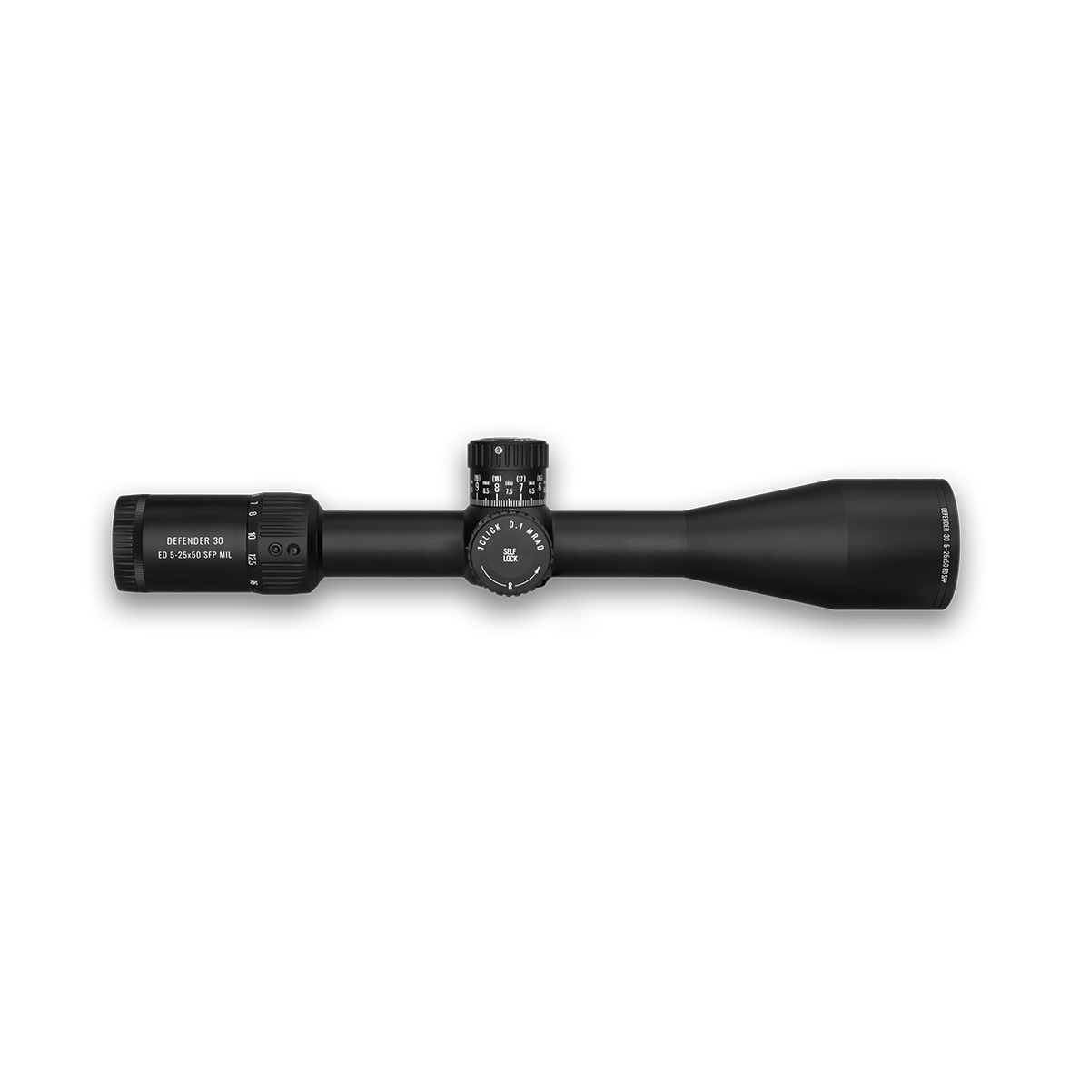WULF Defender 30 5-25x50 ED SFP IR W-MIL4 0.1MRAD 30mm Rifle Scope