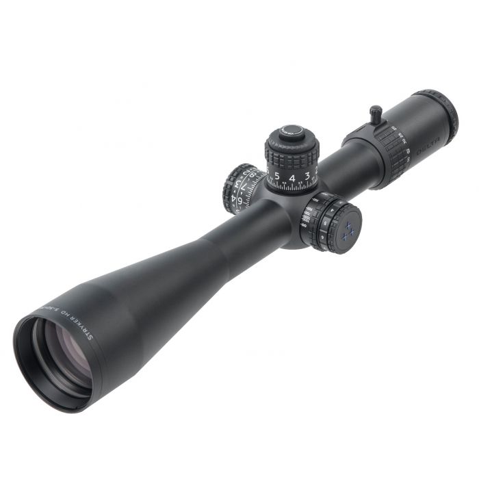 Delta STRYKER Target Ultra ED 5-50x56 HD SFP Illuminated DLS-1 0.05 MRAD Zero Stop Locking Turret Rifle Scope