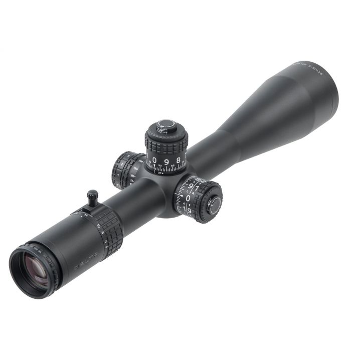 Delta STRYKER Target Ultra ED 5-50x56 HD SFP Illuminated DLS-1 0.05 MRAD Zero Stop Locking Turret Rifle Scope 