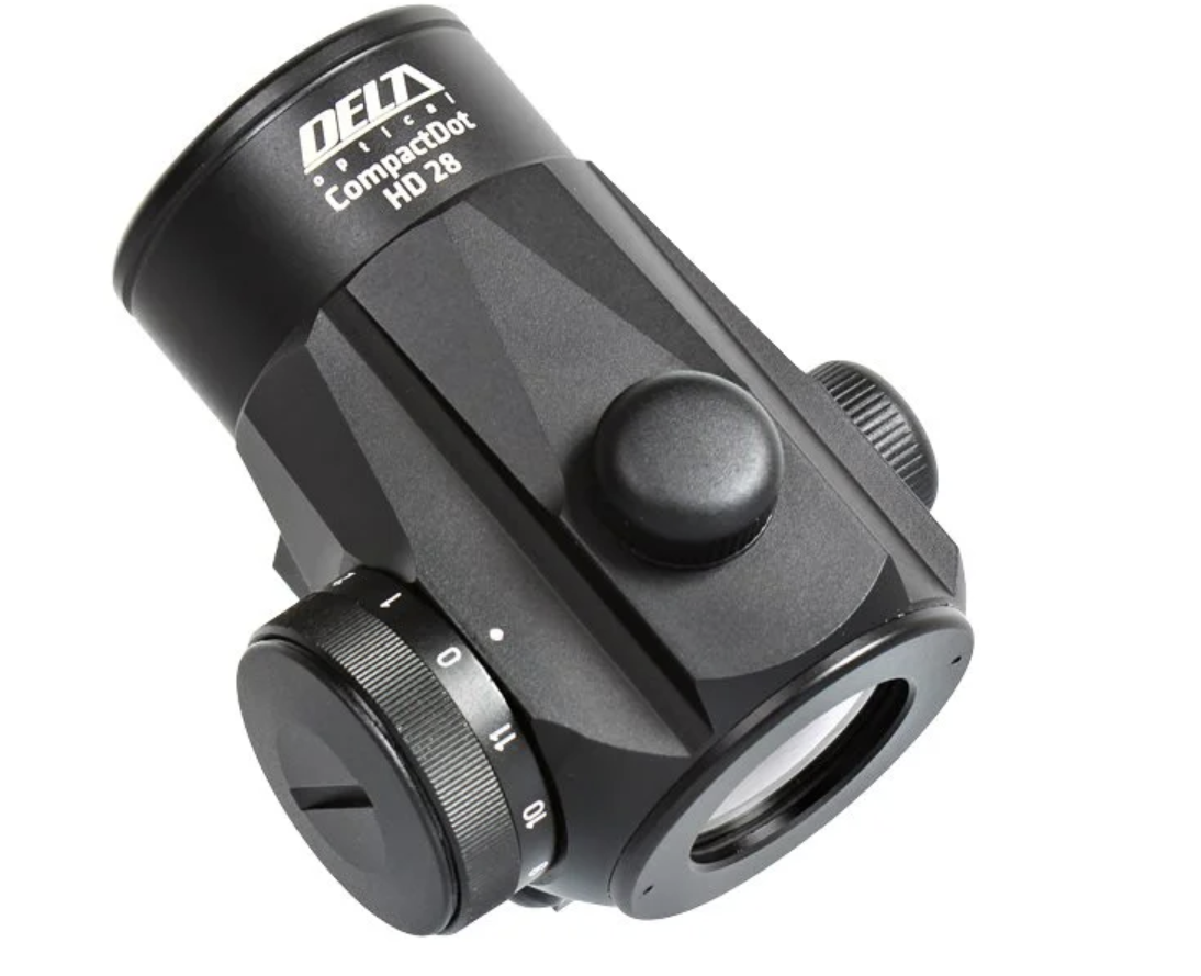 Delta Optical Compact Dot HD 28mm 2 MOA Red Dot Sight Weaver/Picatinny