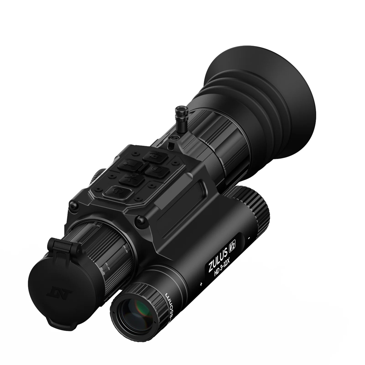 DNT Optics ZULUS HD ZHD312R V2 - 3-12X Digital Night Vision Scope With LRF And Ballistic Calculator (Includes PM20L Picatinny Rail)