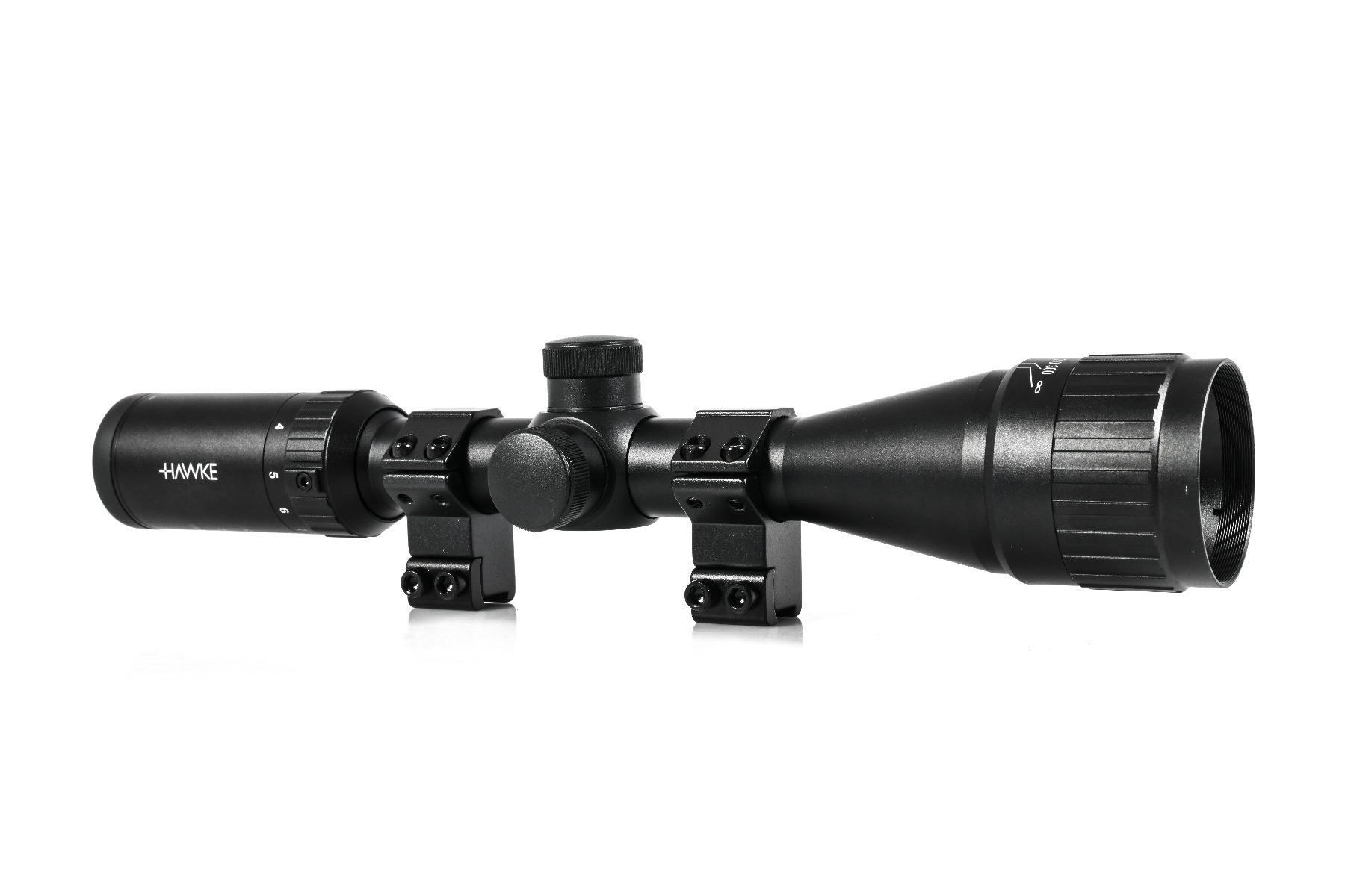 Hawke Fast Mount 3-9x40 AO SFP Non IR 1/4 MOA Mil Dot Rifle Scope