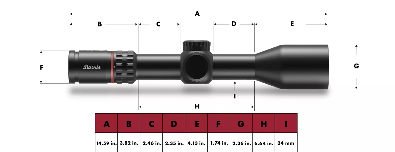 Burris Eliminator 6 4-20x52 IR X177 1/8 MOA 34mm Rifle Scope