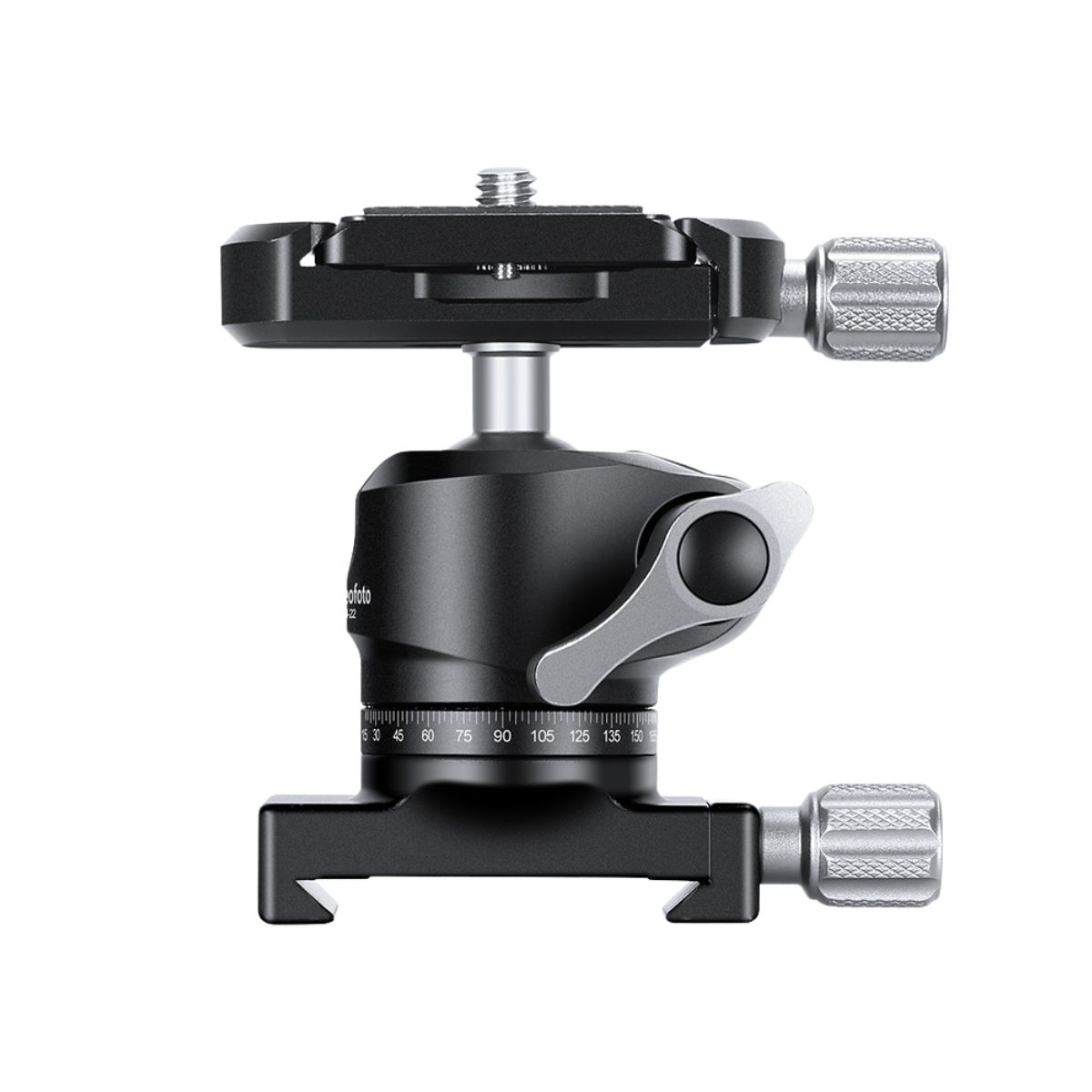 Leofoto FDM-01 Binocular, Spotting Scope, Rangefinder, Thermal Mounting Bubble Level Rail with Integrated Arca Top Mount and NP-60s Plate and  LH-22 Ball Head - Arca Dovetail Base