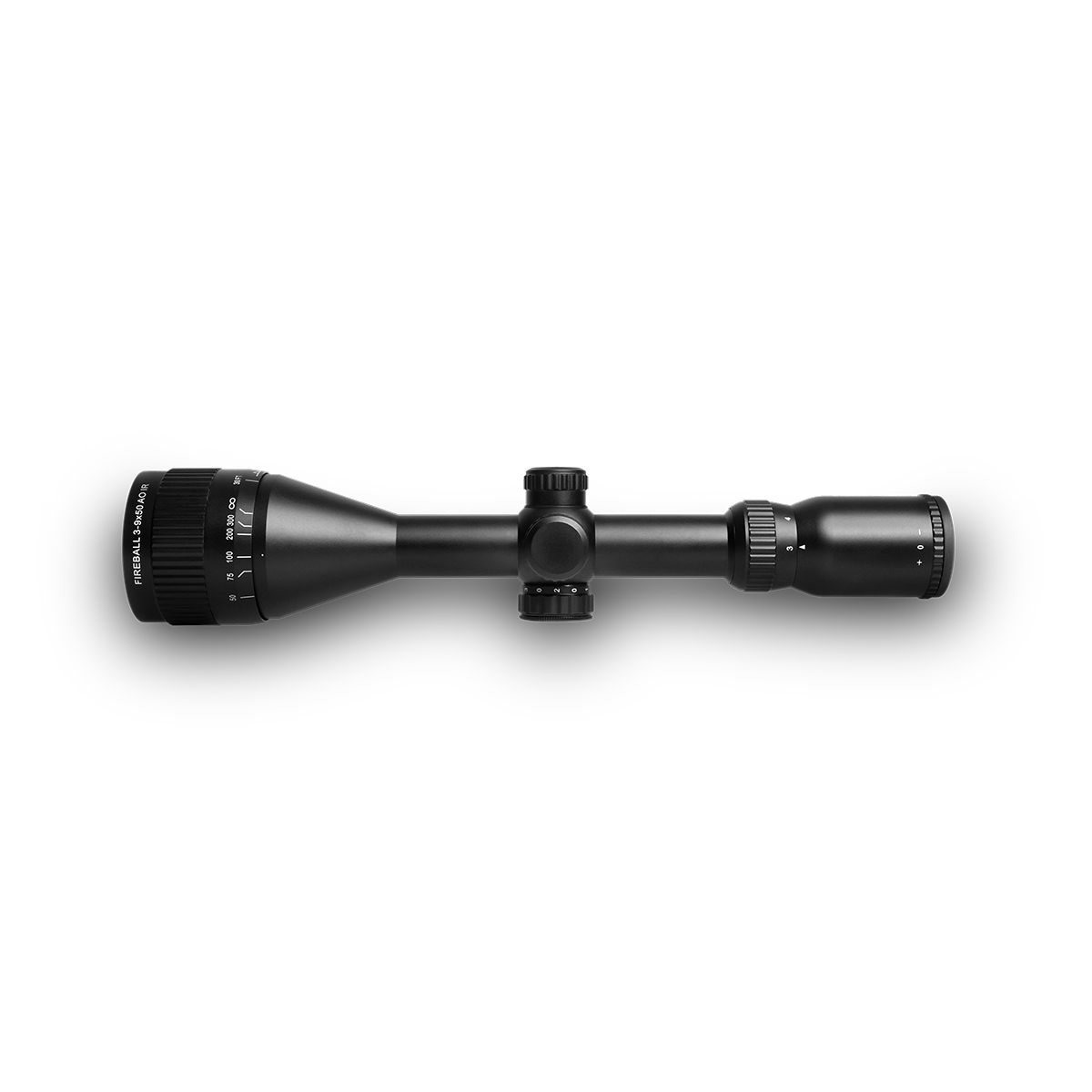WULF Fireball 3-9x50 AO SFP Illuminated Half Mildot 0.1 MRAD Rifle Scope w/ 9-11mm Rings