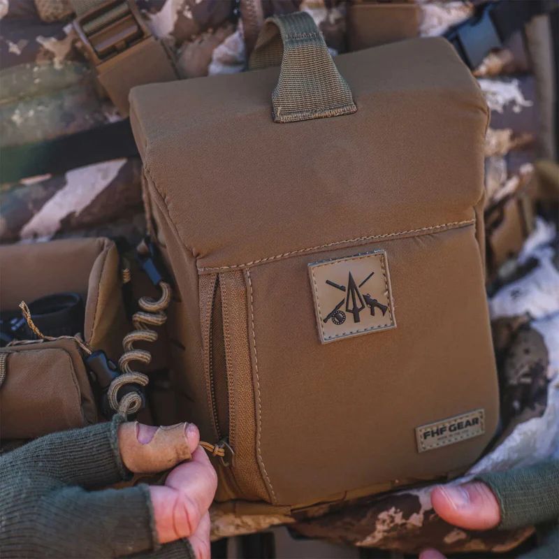 FHF Gear FOB Bino Pouch - Coyote Brown - Standard