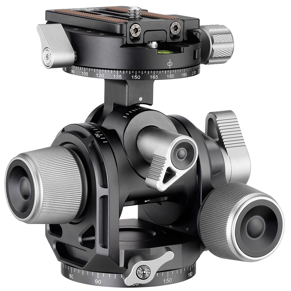 Leofoto G4 Geared Tripod Head with NP-60 Quick Release Plate