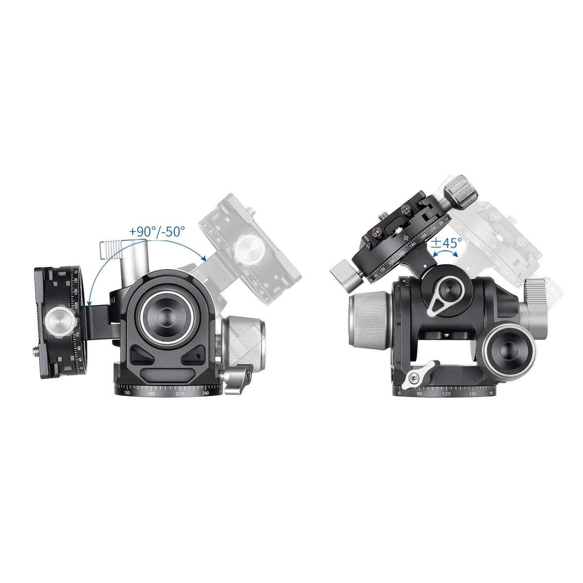 Leofoto G4 Geared Tripod Head with NP-60 Quick Release Plate