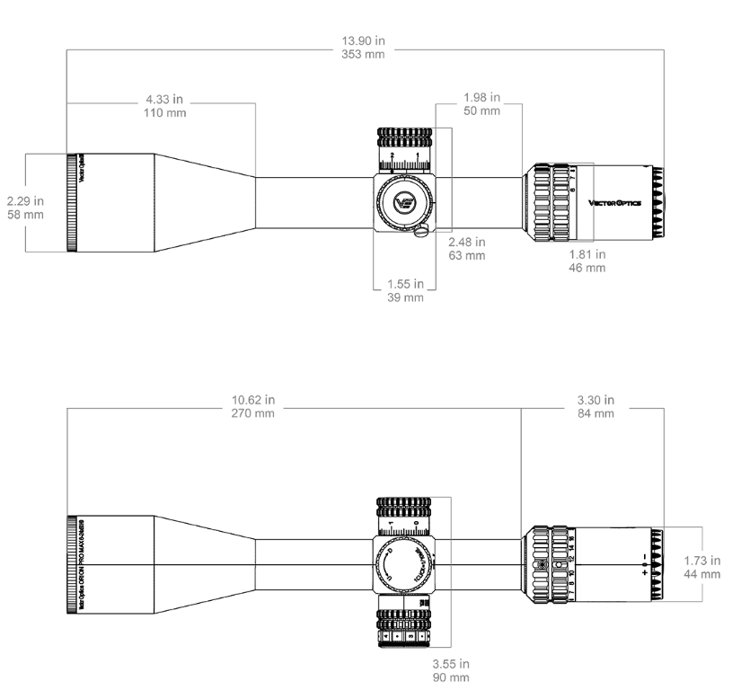 Vector Optics Orion Pro Max 6-24x50 SFP HD IR VOR-6 1/10MIL 30mm Rifle Scope