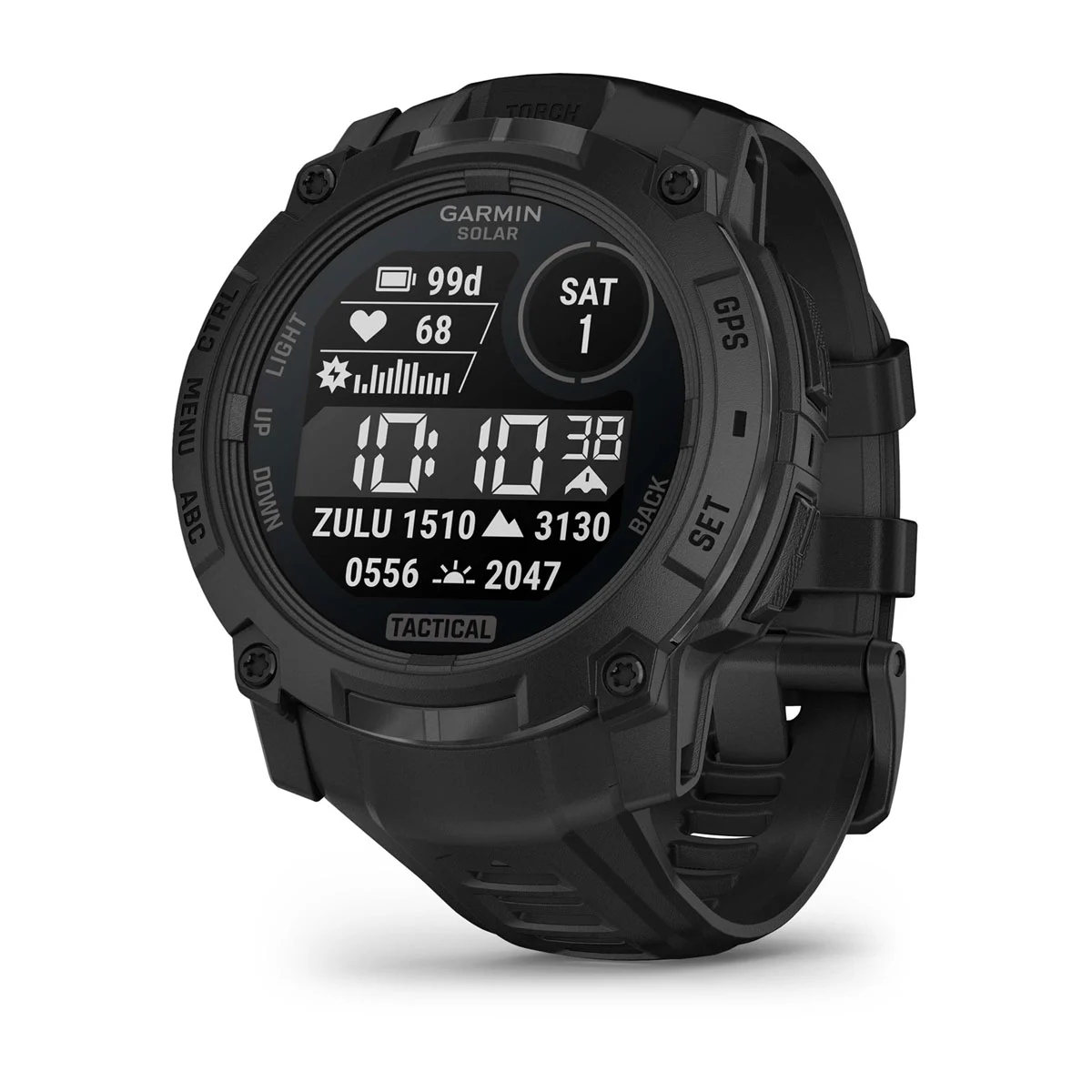 Garmin Instinct 3 Tactical Edition 50mm Smart Watch with Solar Charging and GPS - Black with Black Band