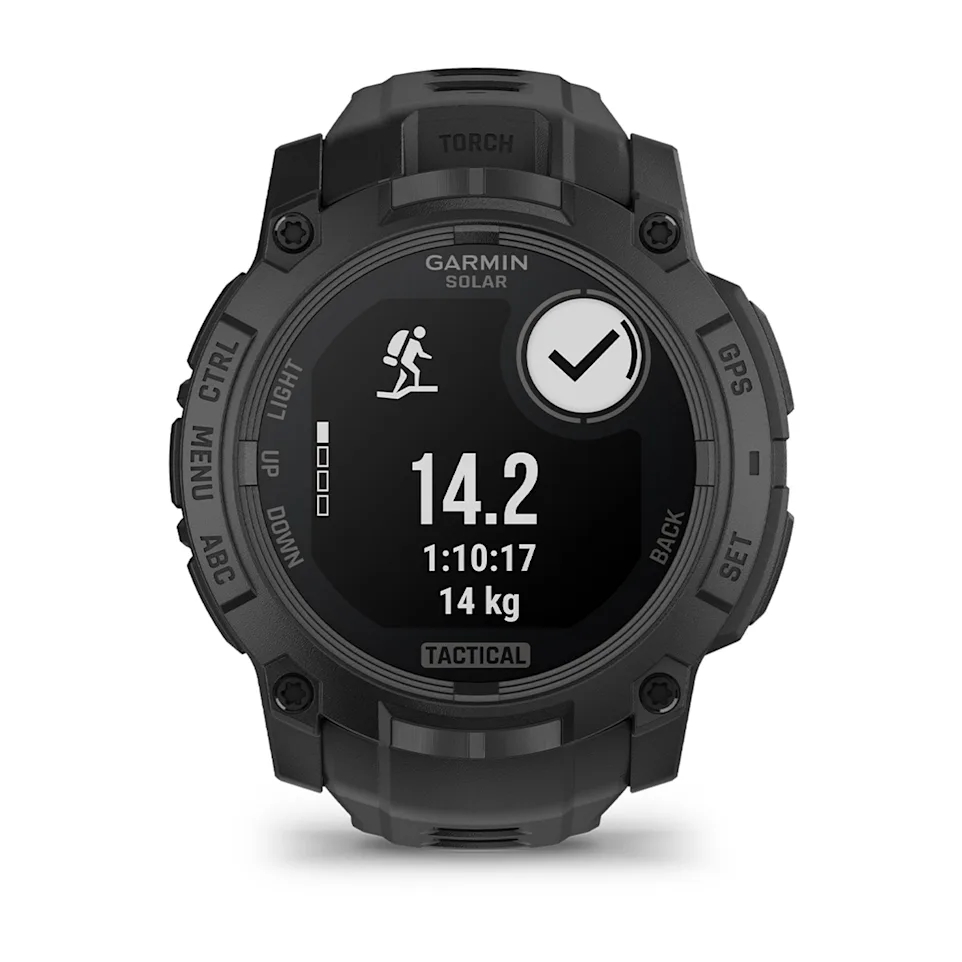 Garmin Instinct 3 Tactical Edition 50mm Smart Watch with Solar Charging and GPS - Black with Black Band