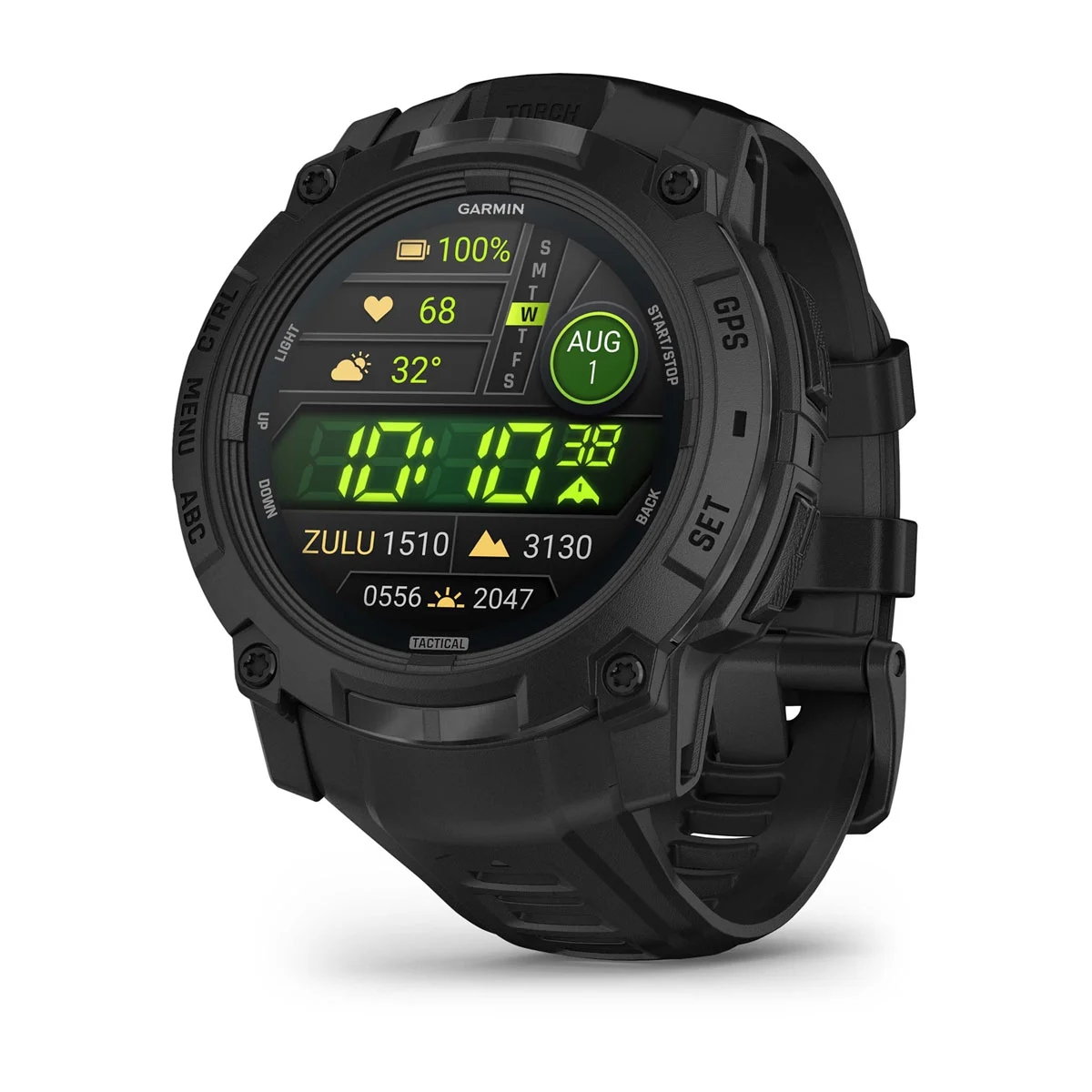 Garmin Instinct 3 Tactical Edition 50mm Smart Watch with AMOLED Screen and GPS - Black with Black Band