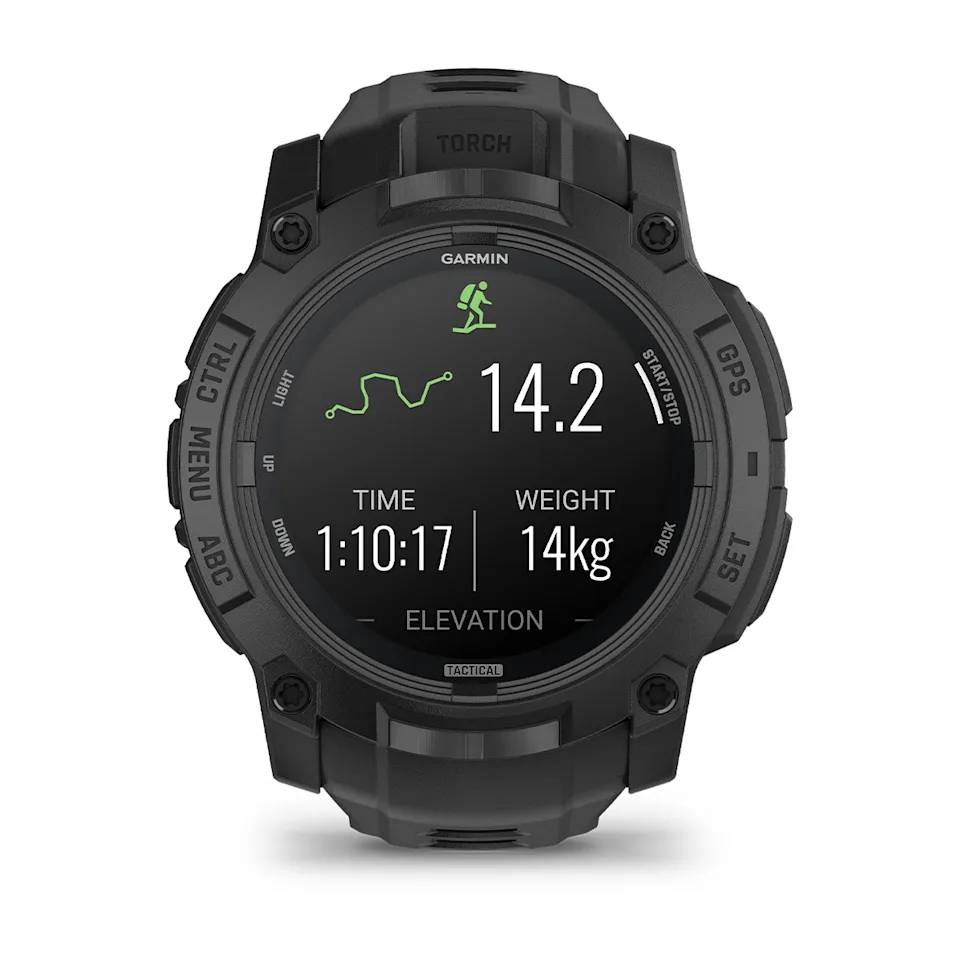 Garmin Instinct 3 Tactical Edition 50mm Smart Watch with AMOLED Screen and GPS - Black with Black Band