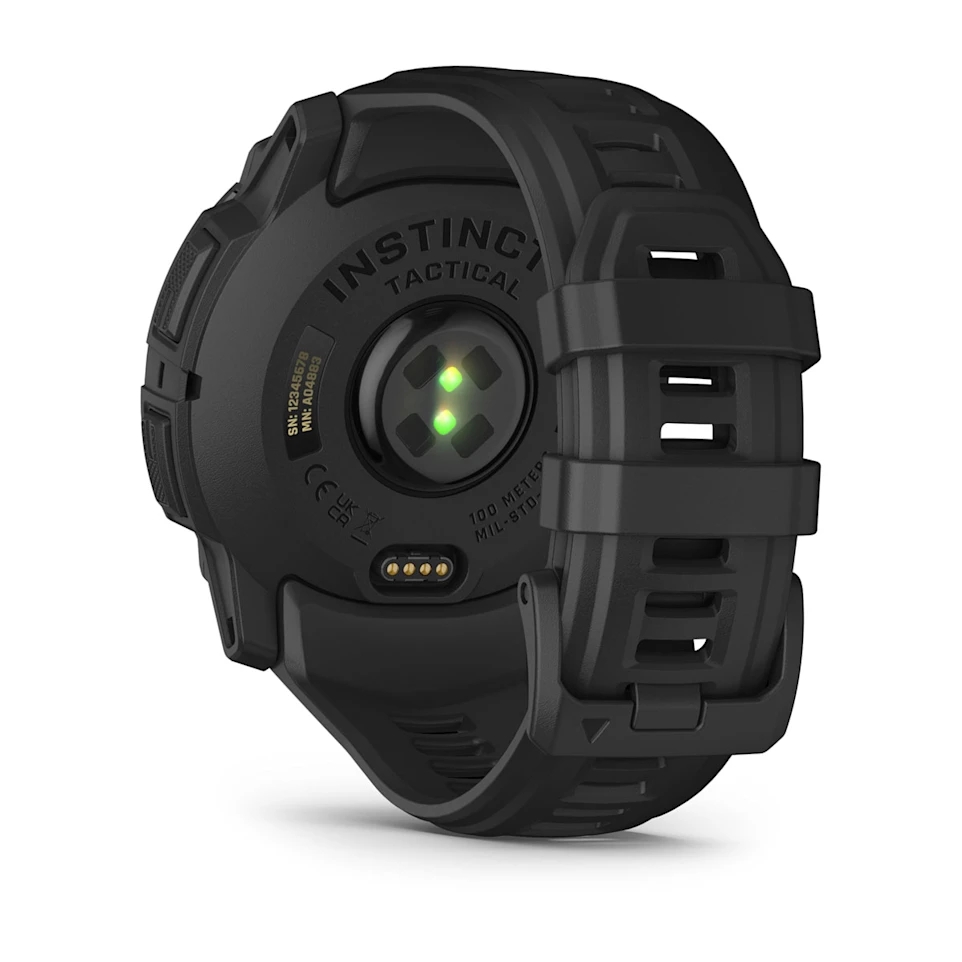 Garmin Instinct 3 Tactical Edition 50mm Smart Watch with AMOLED Screen and GPS - Black with Black Band