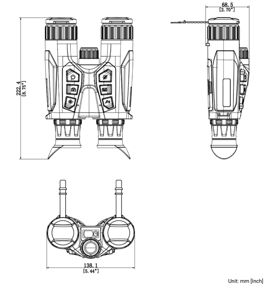 HIKMICRO Habrok 4K HQ35L Multi-Spectrum Thermal Binocular with LRF