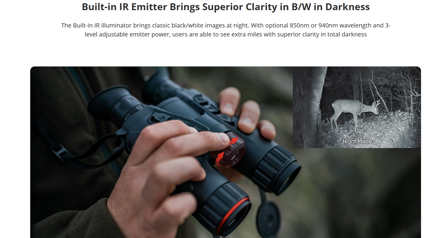 HIKMICRO Habrok 4K HQ35L Multi-Spectrum Thermal Binocular with LRF