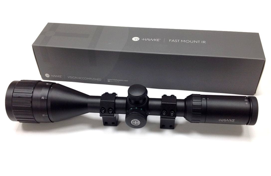 Hawke Fast Mount IR 3-12X50 AO SFP Illuminated 1/4 MOA Mil Dot Rifle Scope