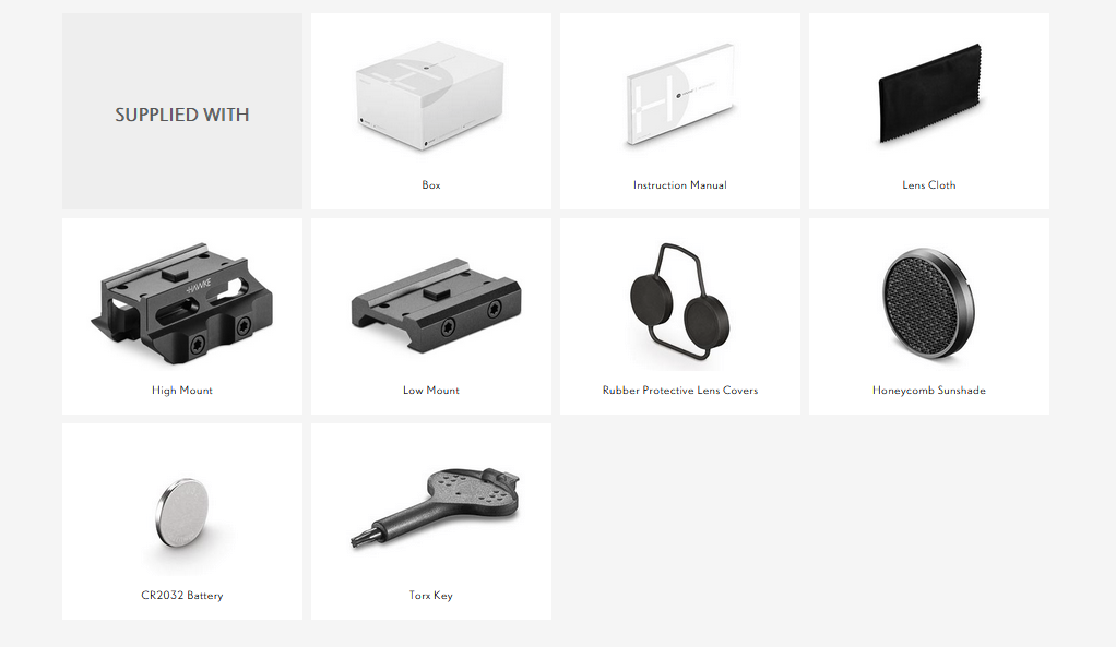 Hawke 4x24 Prism Sight 5.56 BDC Dot Reticle - Fixed 4x Compact Optic Multi Mount