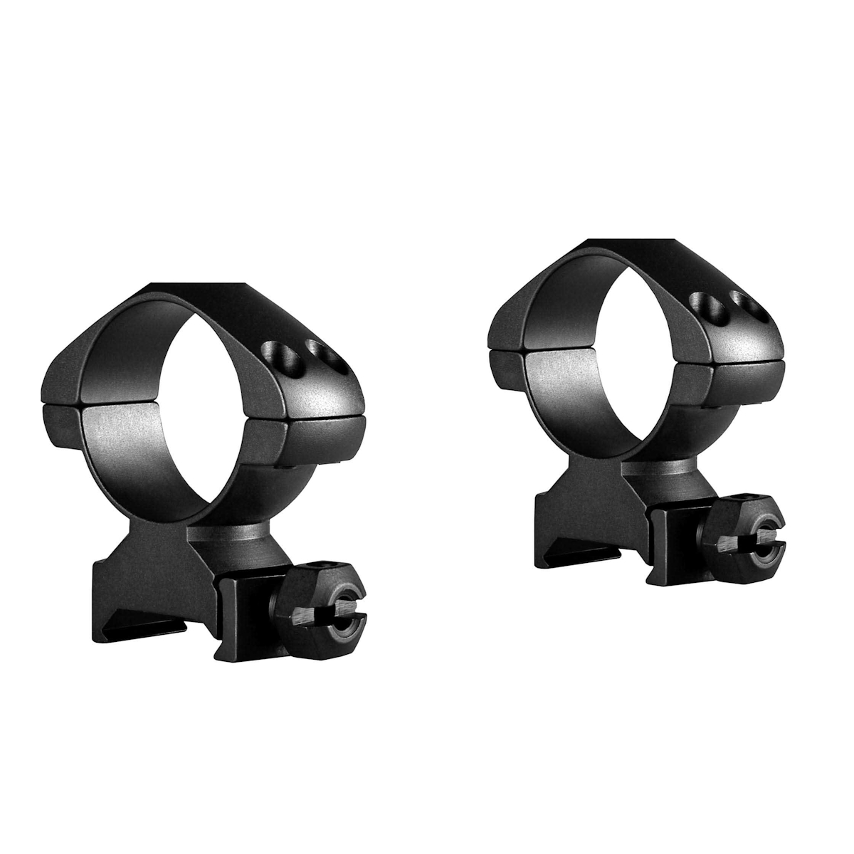 Hawke Precision Steel 30mm 2 Piece Weaver Scope Rings - High