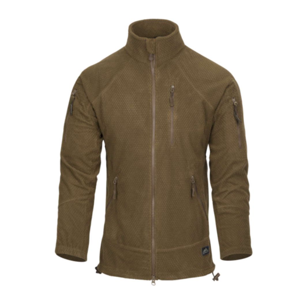Helikon-Tex ALPHA TACTICAL Jacket - Grid Fleece - Coyote Size: XL/Regular