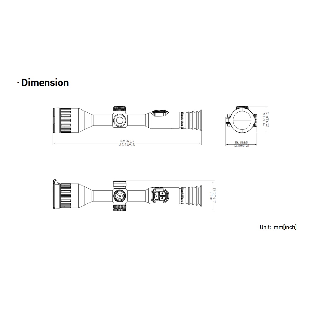 HIKMICRO Stellar 3.0 SQ50L3.0 Thermal Rifle Scope - 640px 50mm with LRF