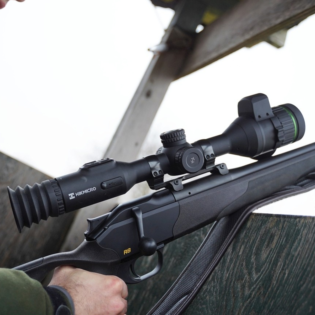 HIKMICRO Alpex A50EL 4K UHD Sensor LRF Digital Day & Night Rifle Scope with Ballistics Calculator