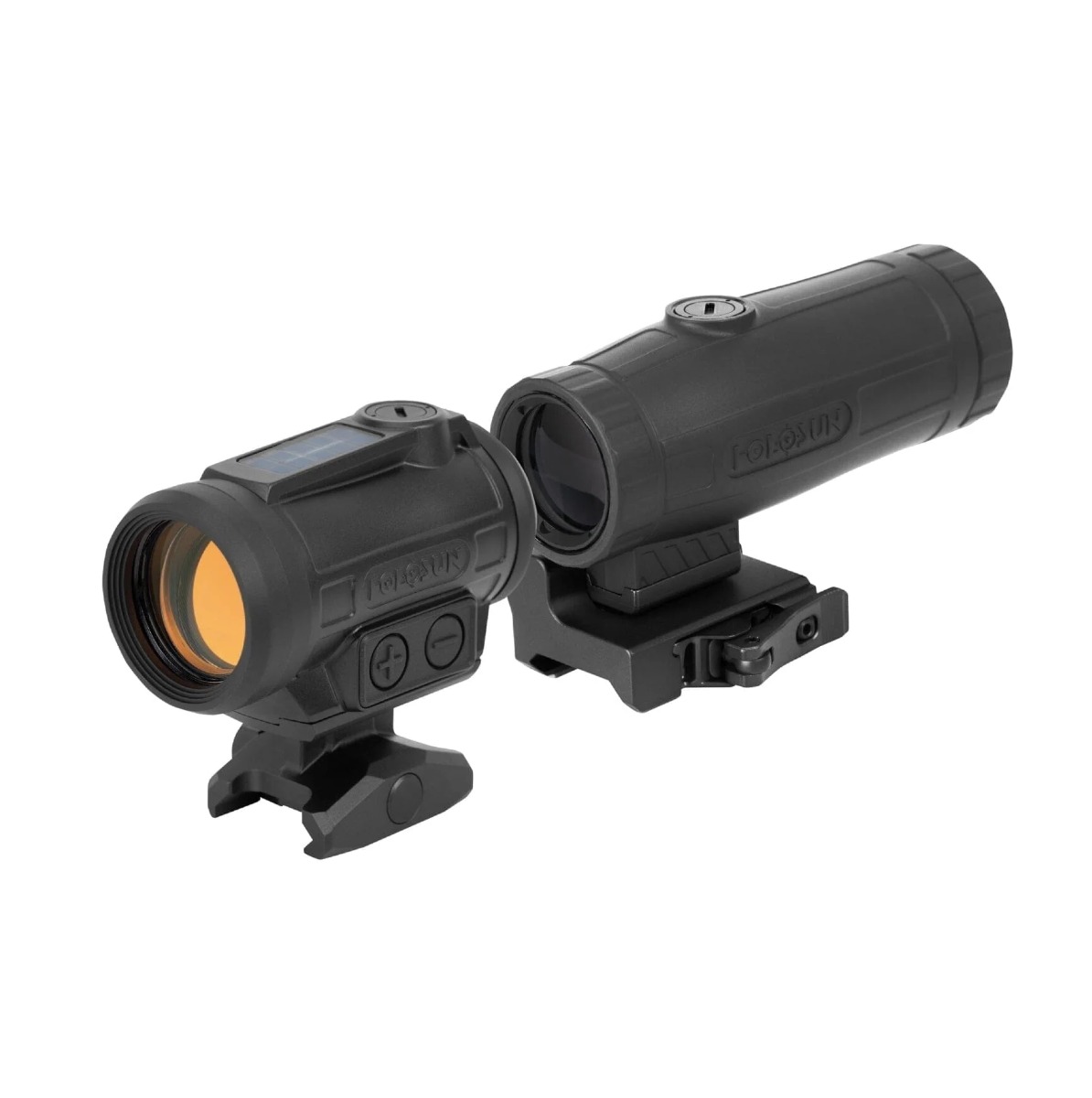 Holosun ARO EVO Advanced Rifle Optic with Red Special Purpose Reticle (SPR) & Solar Failsafe with HM3X 3× Magnifier