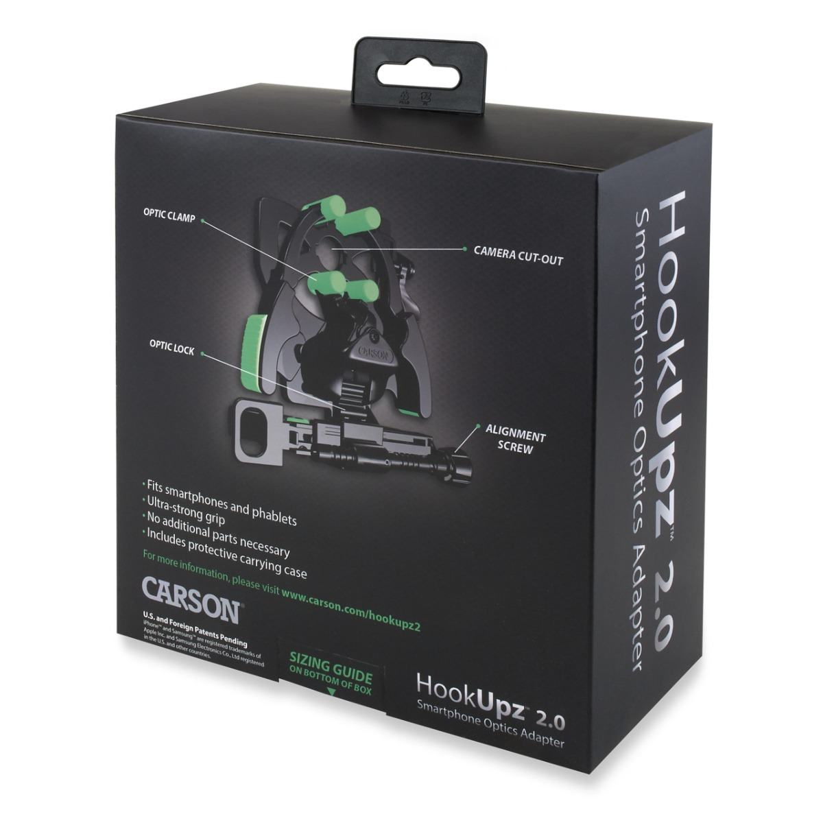 Carson HookUpz 2.0 Universal Smartphone Optics Digiscoping Adapter