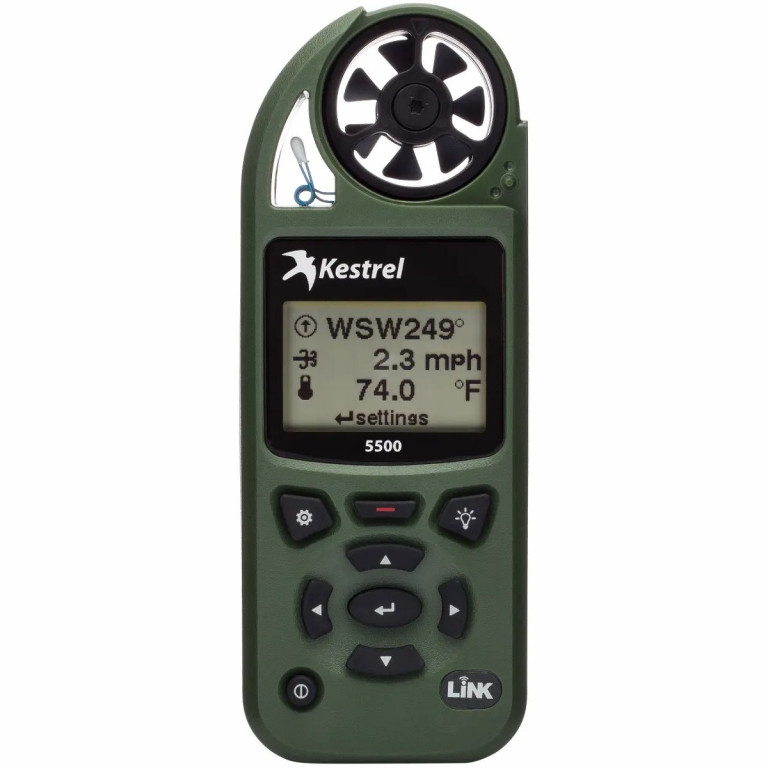 Kestrel 5500 Weather Meter with LiNK + Vane Mount - Olive Drab
