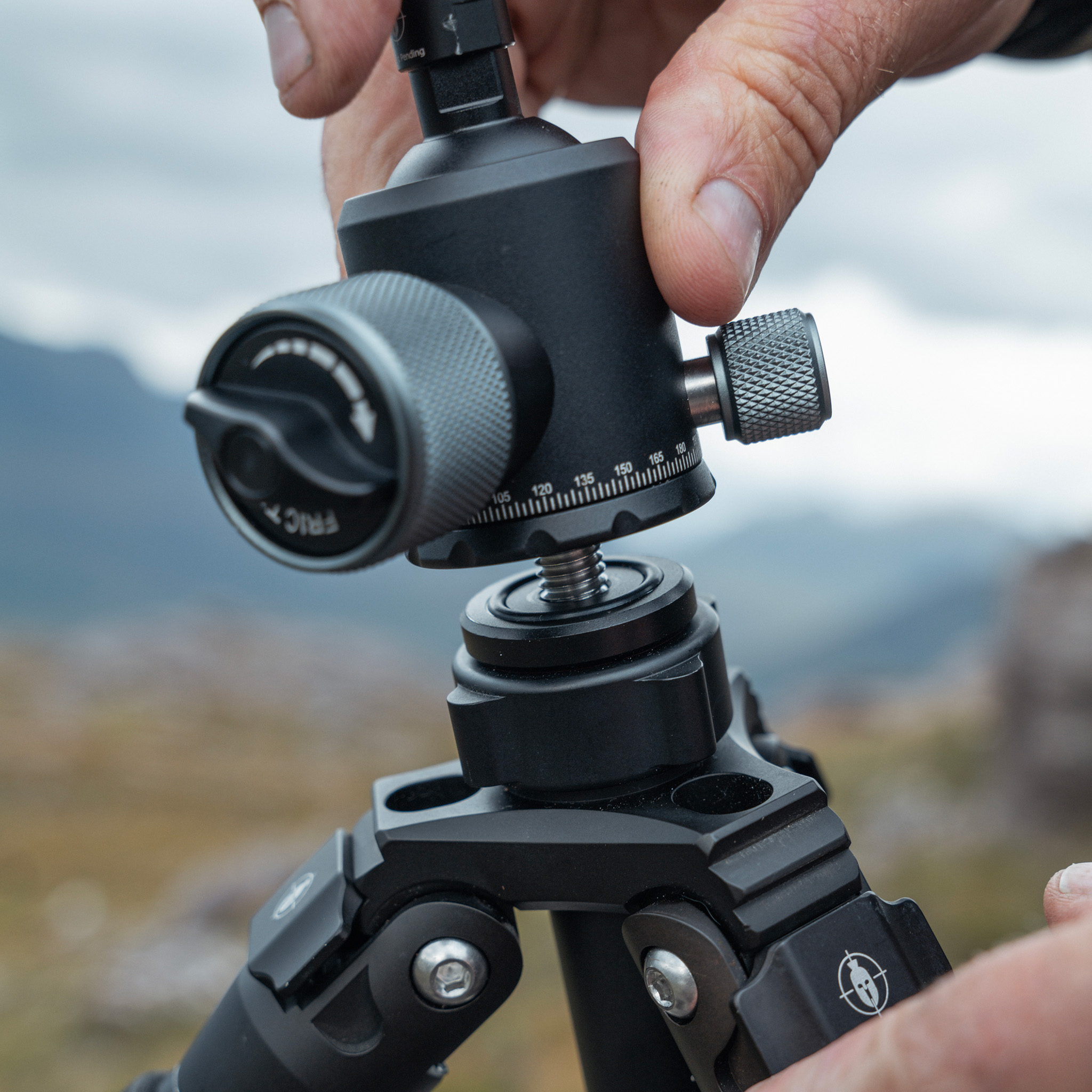 Spartan Davros Pro Gen 2 - Ball head Conversion Kit for Third Party Tripods to MagnaSwitch - 1/4” or 3/8” (Primos Triggerstick)