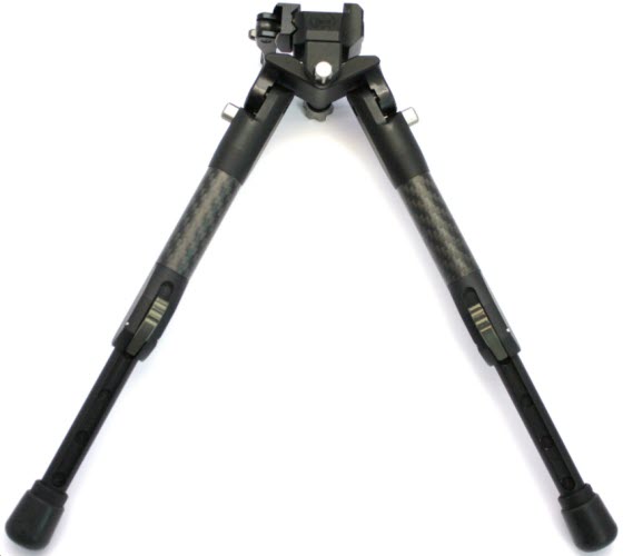 Tier One Tactical Bipod - Carbon - 180mm Pan/Tilt Picatinny